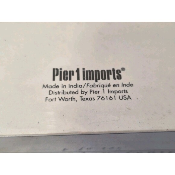 Set of 8 Pier 1 Red Green Brass Enamel Tree Deer Napkin Rings Christmas Holiday - Picture 4 of 6